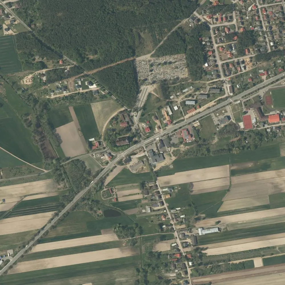 Zdjęcie lotnicze Domaniewic